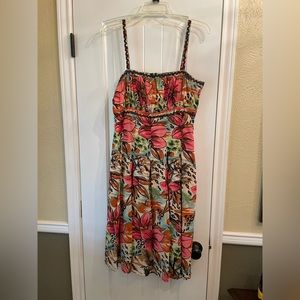 Twyla Blu tropical print dress, size 6